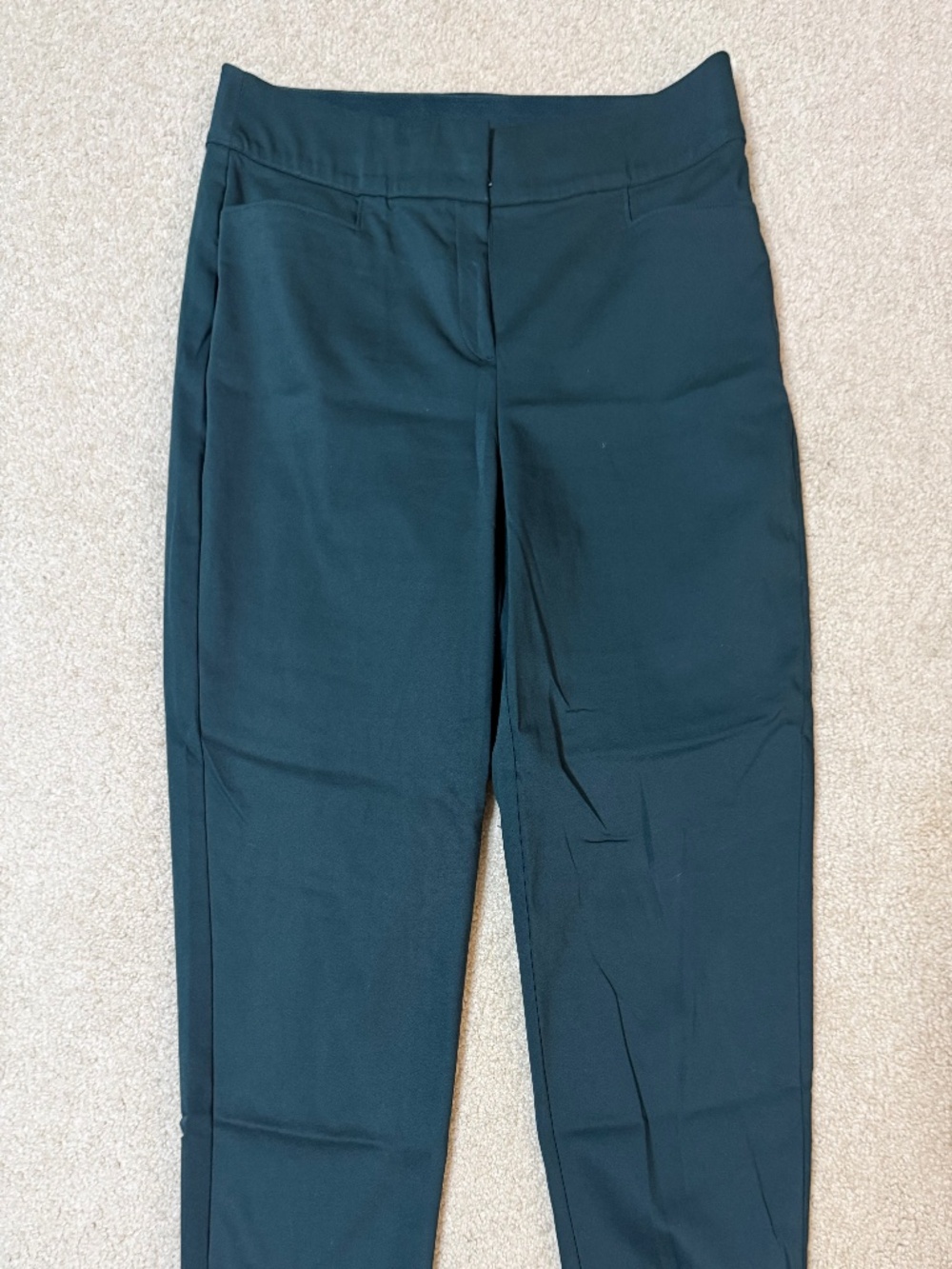 Lane Bryant Lace Trimmed Green Allie Ankle Pant